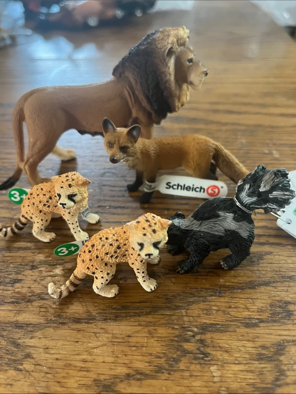 Schleich Zoo Animal Figurine Set - Brown, Tan, Black Assortment